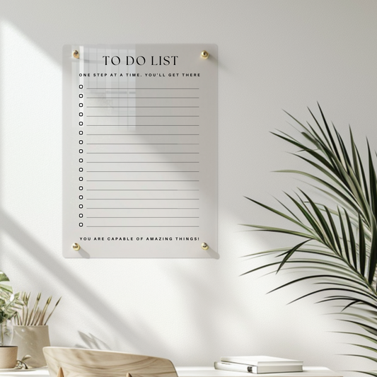 Personalised To Do List | Family Chore Wall Planner | Weekly Schedule Chart | Recyclable Acrylic | Reusable Wipe-able Organization Calendar | + Free Marker Pen & Eraser - By Victoria Maxwell