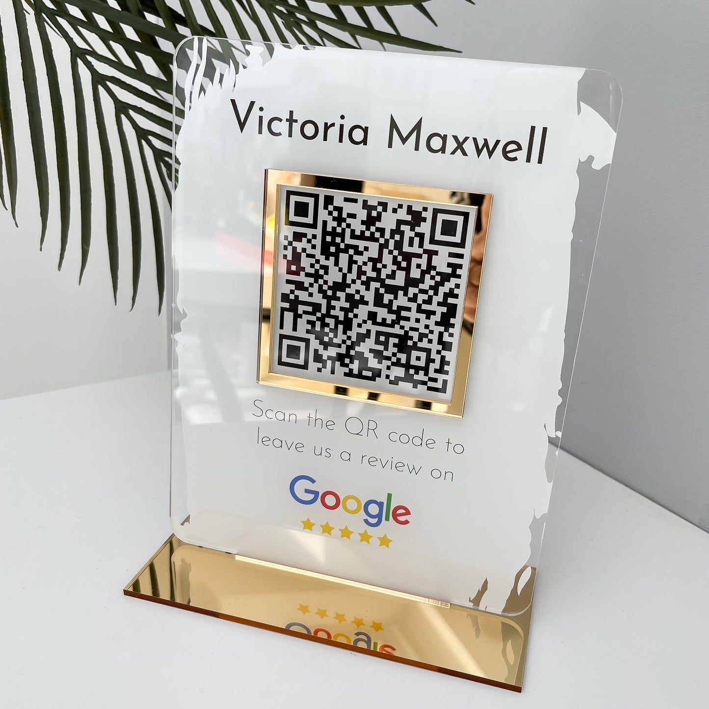 Google QR Code Review Sign - V&C Designs Ltd