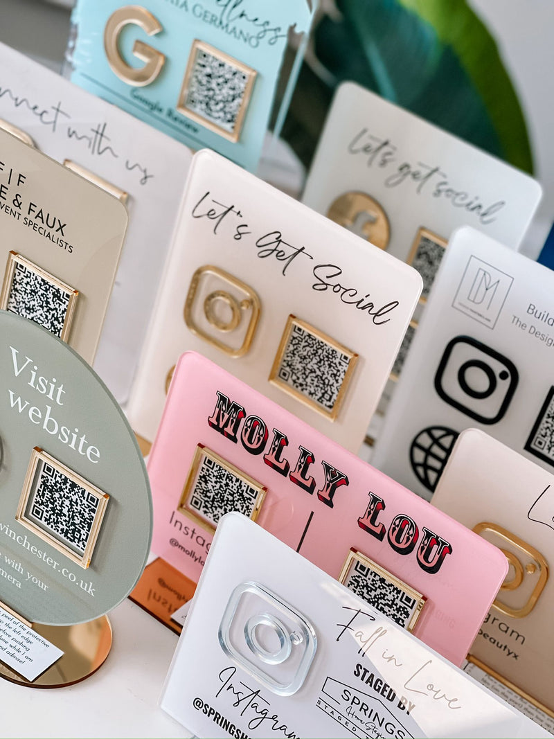 Social Media QR Signs