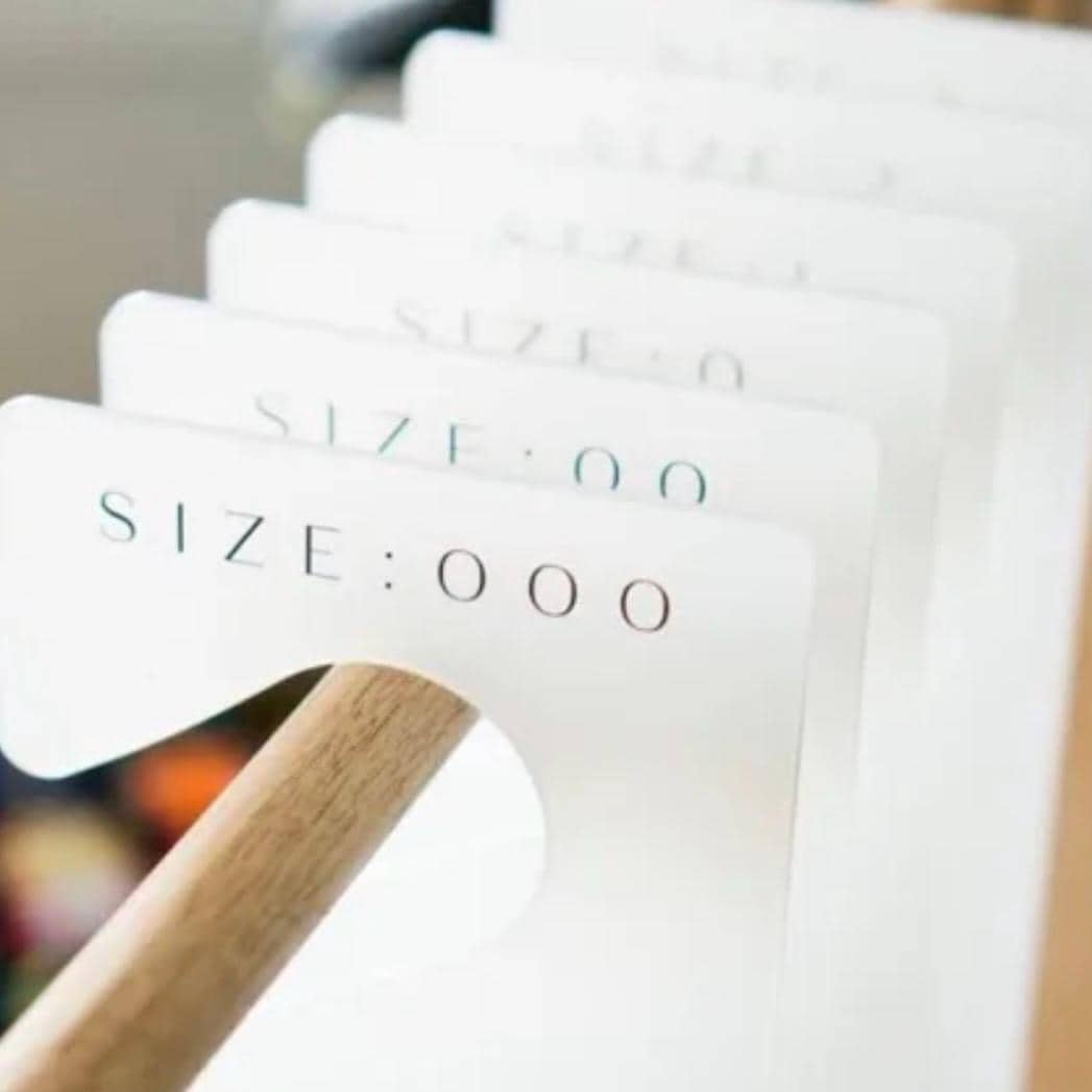 Set of White Acrylic Clothes Dividers