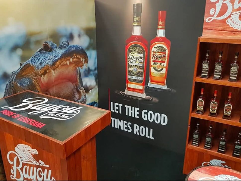 Exhibition signage customised with company branding