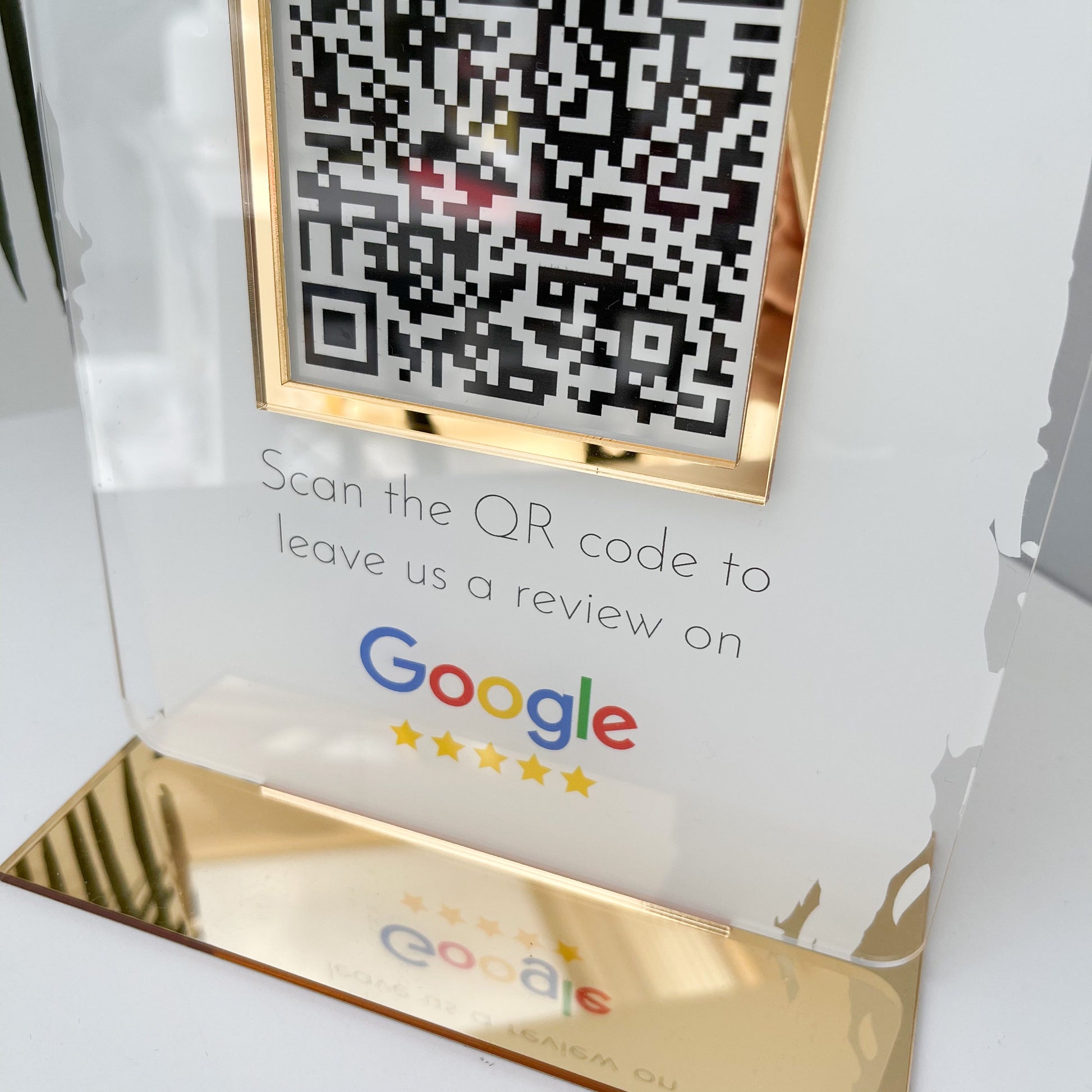 Google QR Code Review Sign - V&C Designs Ltd