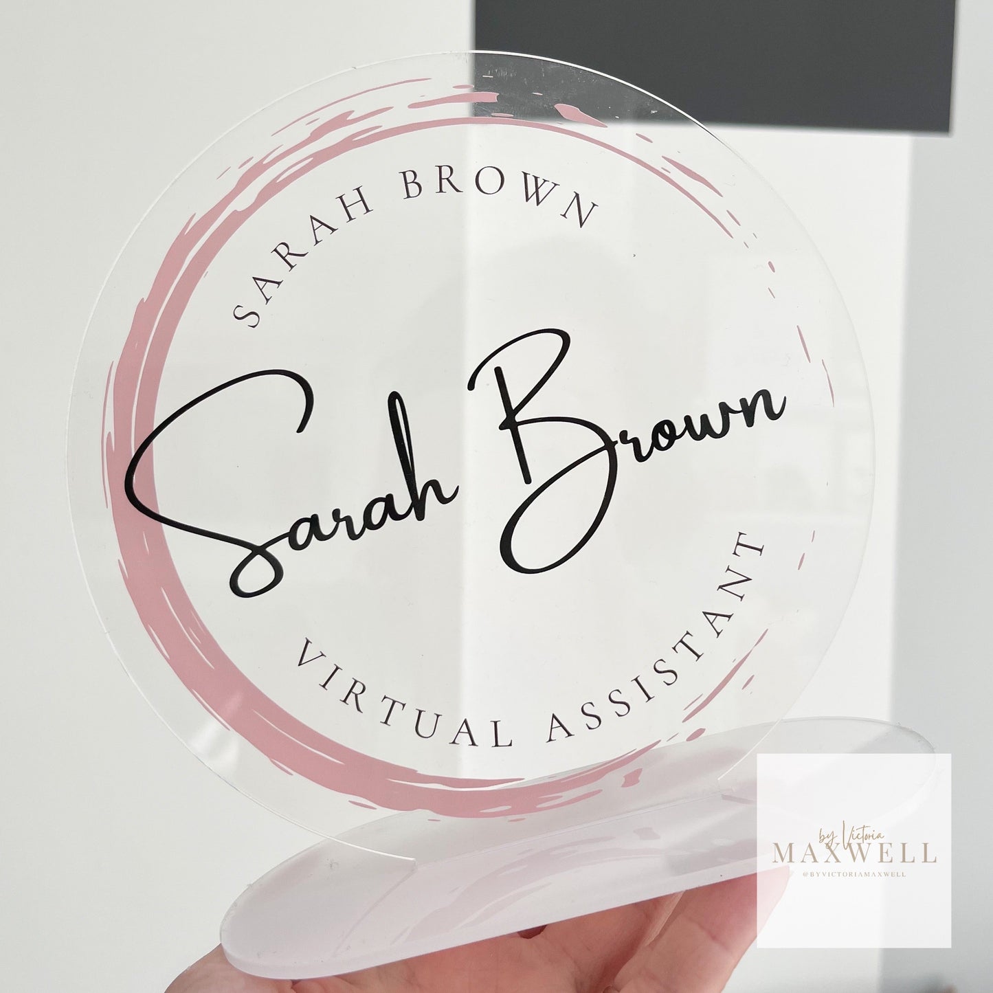 Custom Logo Desktop Sign - V&C Designs Ltd