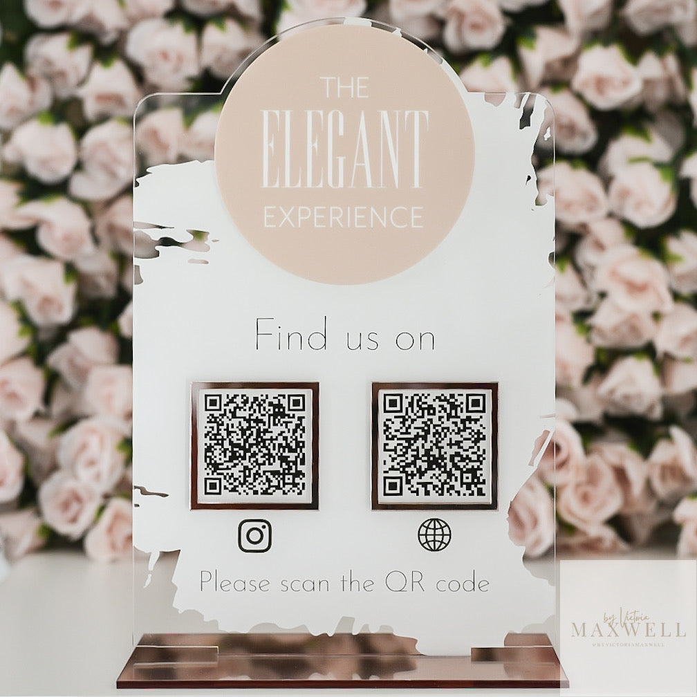 Social Media Sign with Logo - V&C Designs Ltd
