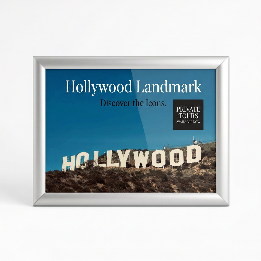Premium Silver Snap Frames – Wall Mounted Aluminium Poster Frames V&C Designs Ltd