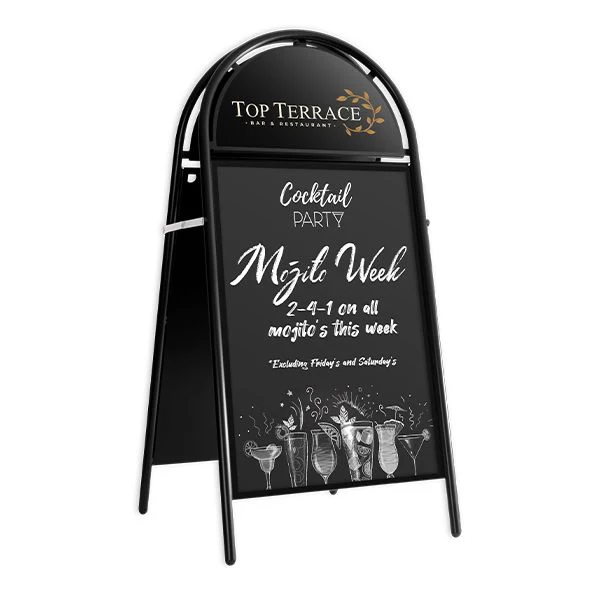 Booster Premium Pavement Sign V&C Designs Ltd