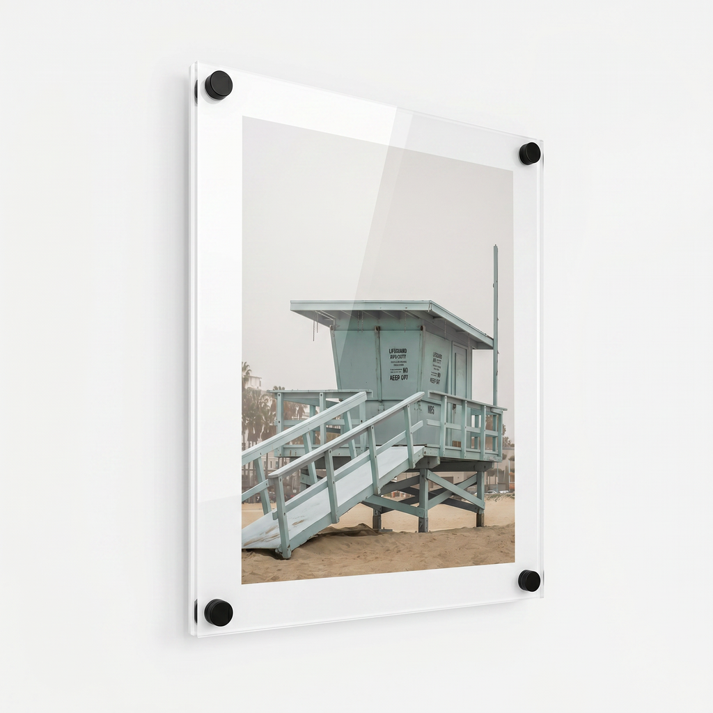 Premium Acrylic Wall Mounted Photo Frame – Modern Poster & Artwork Display with Coloured Border V&C Designs Ltd