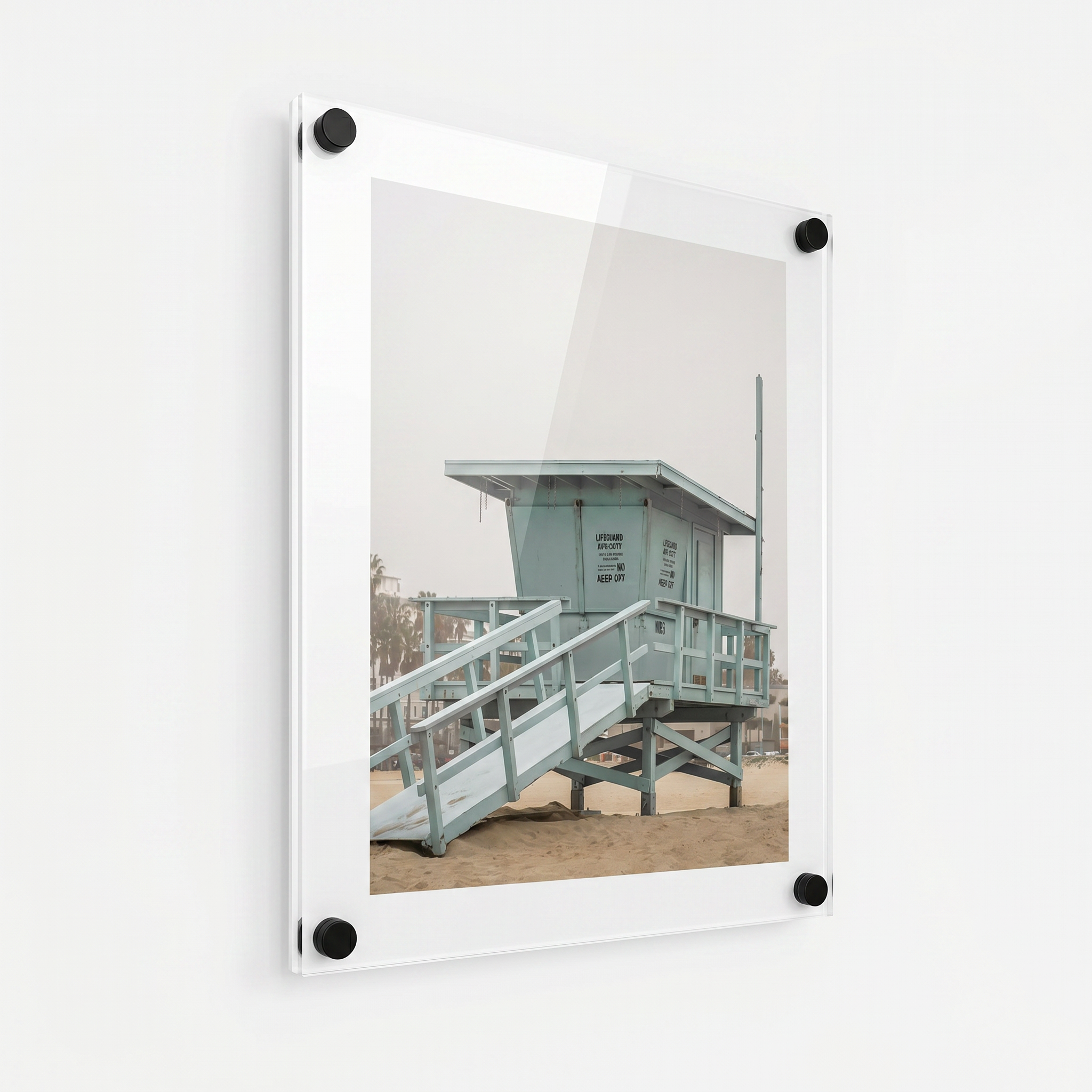 Premium Acrylic Wall Mounted Photo Frame – Modern Poster & Artwork Display with Coloured Border V&C Designs Ltd