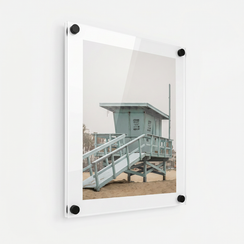 Premium Acrylic Wall Mounted Photo Frame – Modern Poster & Artwork Display with Coloured Border V&C Designs Ltd