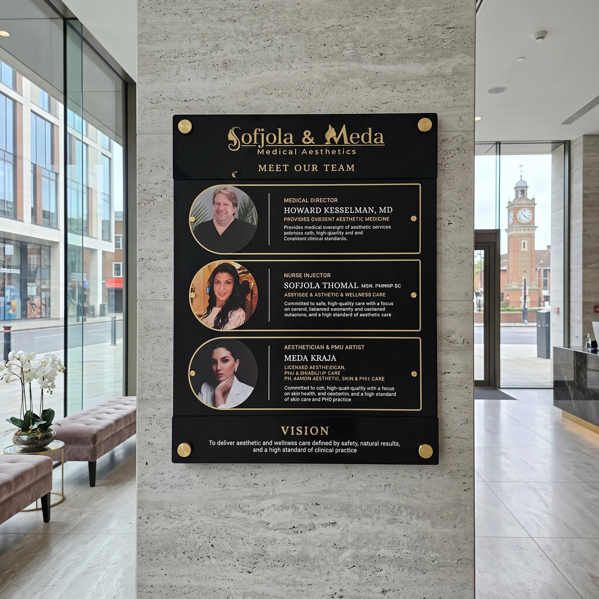Custom Acrylic Business Directory Sign | Version 5