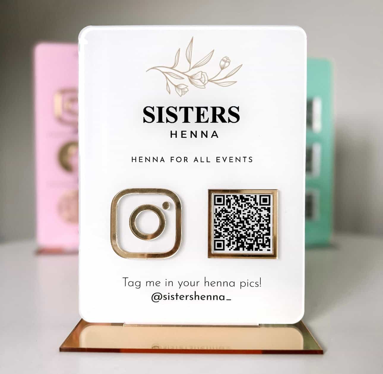 icon-&-qr-code-business-social-media-sign-|-with-logo-v&c-designs-ltd-sign-connect-with-us-home-office-instagram-sign-social-media-sign-0