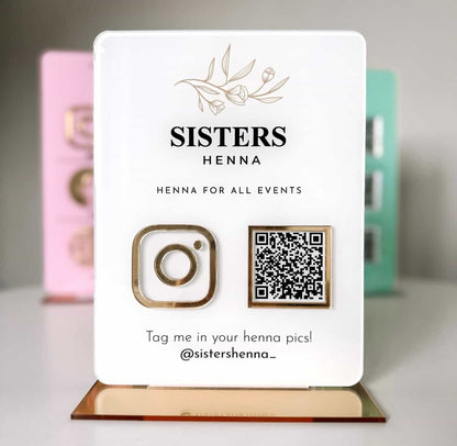 icon-&-qr-code-business-social-media-sign-|-with-logo-v&c-designs-ltd-sign-connect-with-us-home-office-instagram-sign-social-media-sign-0