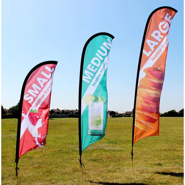 Feather Flying Banner - Single Sided Print V&C Designs Ltd