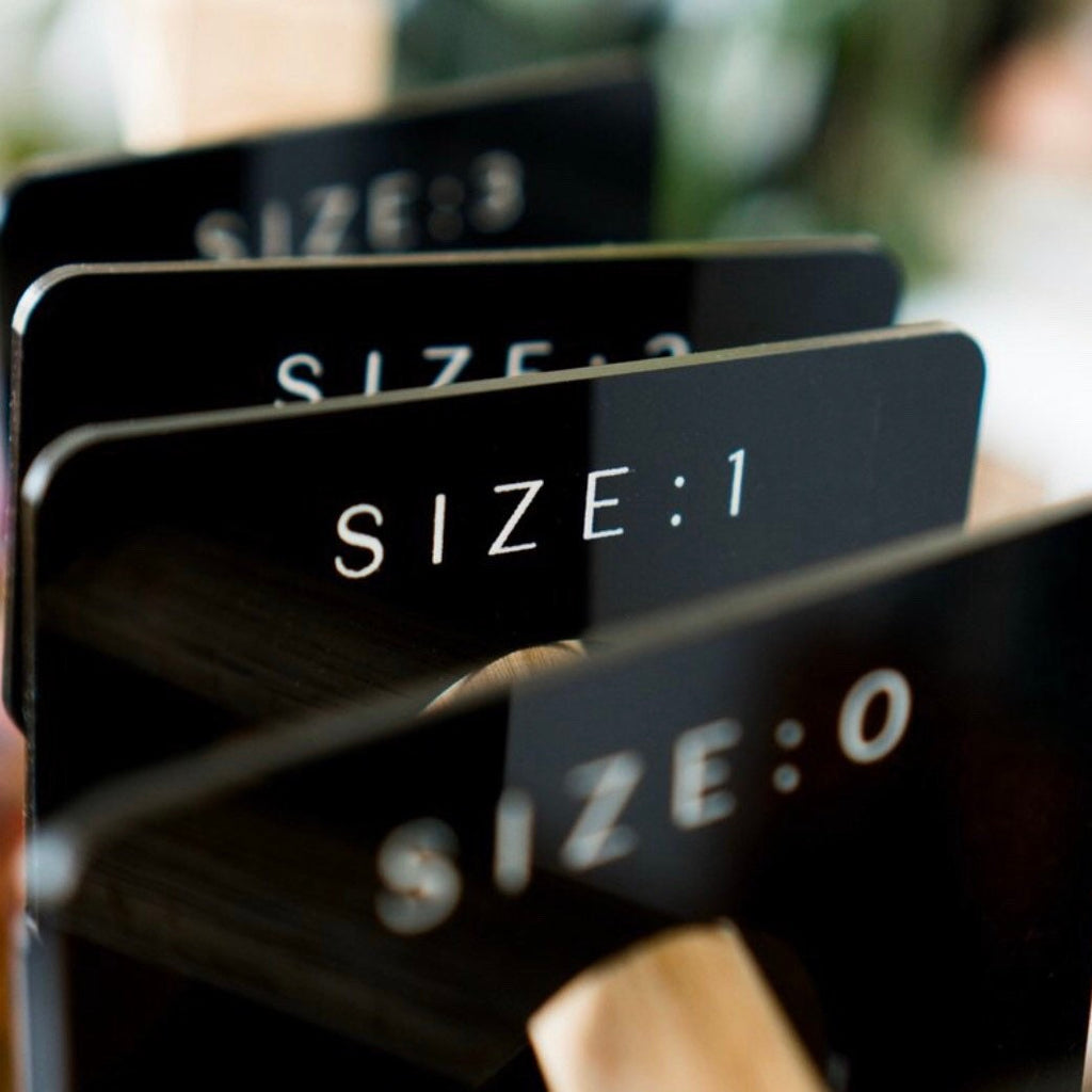 Acrylic Clothes Dividers | Clothing Hangers | Nursery Wardrobe Organiser | Boutique Store