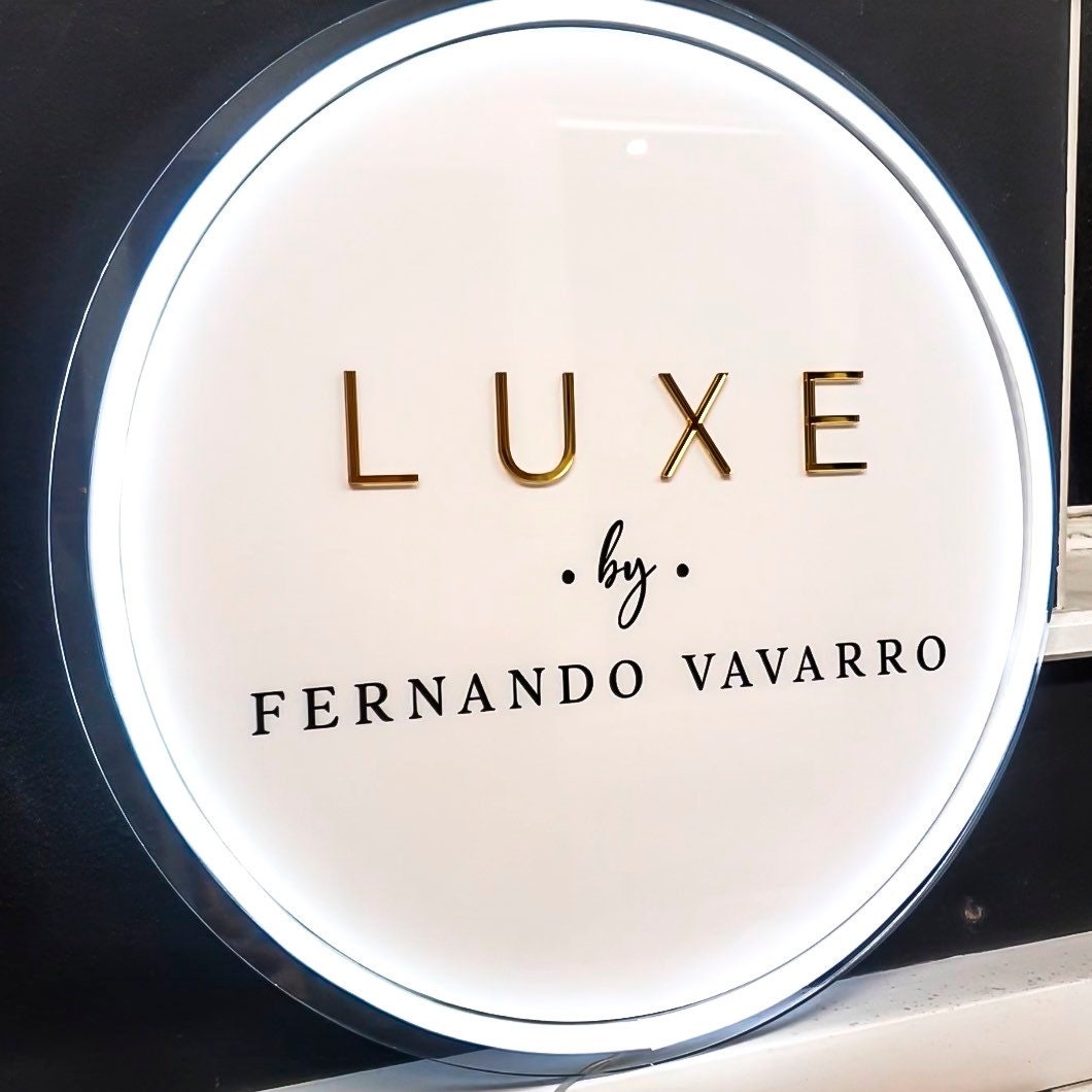 Neon Sign Mirror Acrylic Business Sign Home Office Personalised Name Wall Sign Plaque Letters Plate | Business Logo