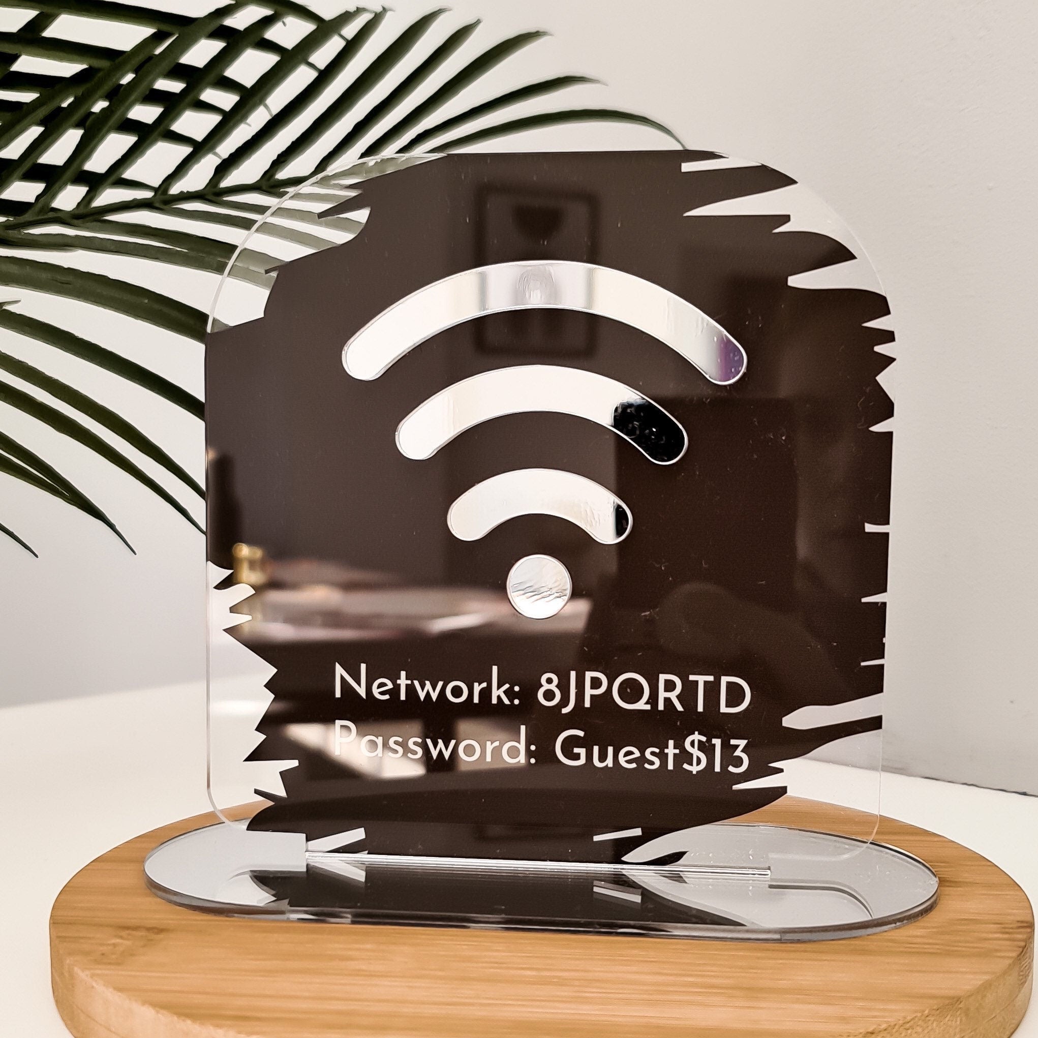 WiFi Business Social Media Sign | Salon Sign | Beauty Sign | Hairdressers Beautician Sign | Event Branding | Display POS
