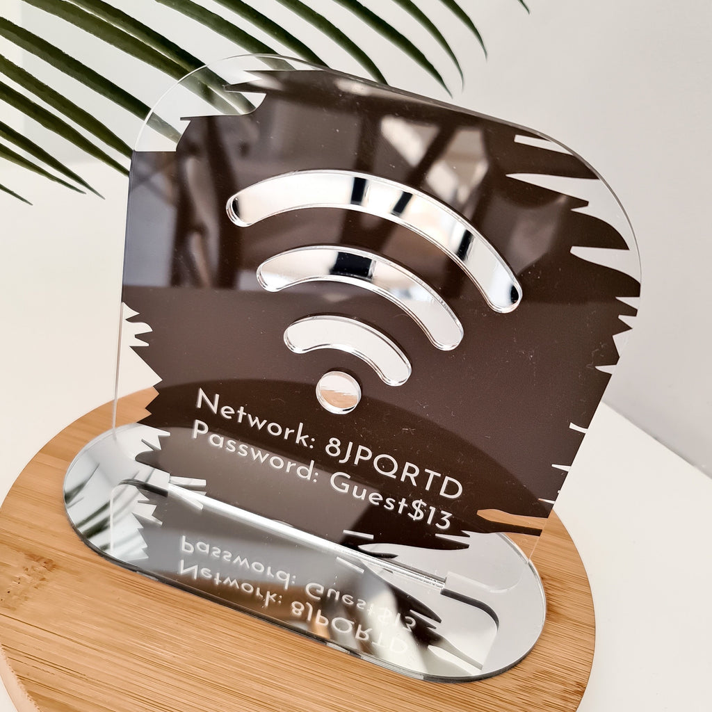 WiFi Business Social Media Sign | Salon Sign | Beauty Sign | Hairdressers Beautician Sign | Event Branding | Display POS