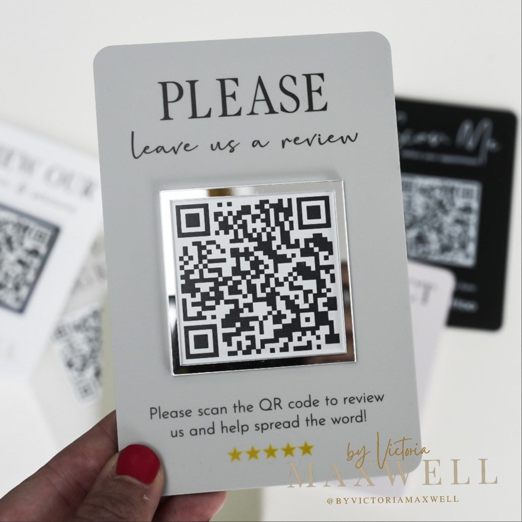 Mini QR Display Sign
