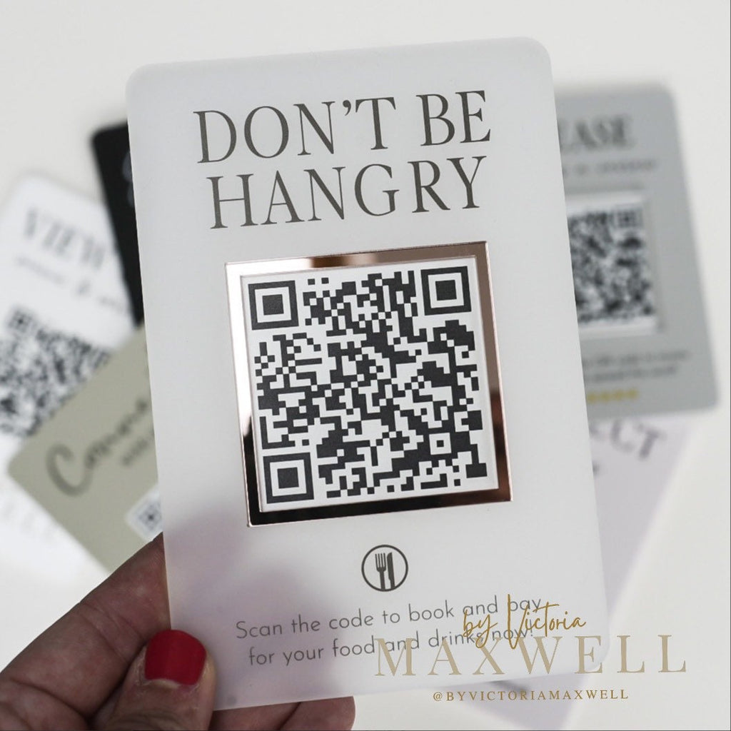 Mini QR Display Sign
