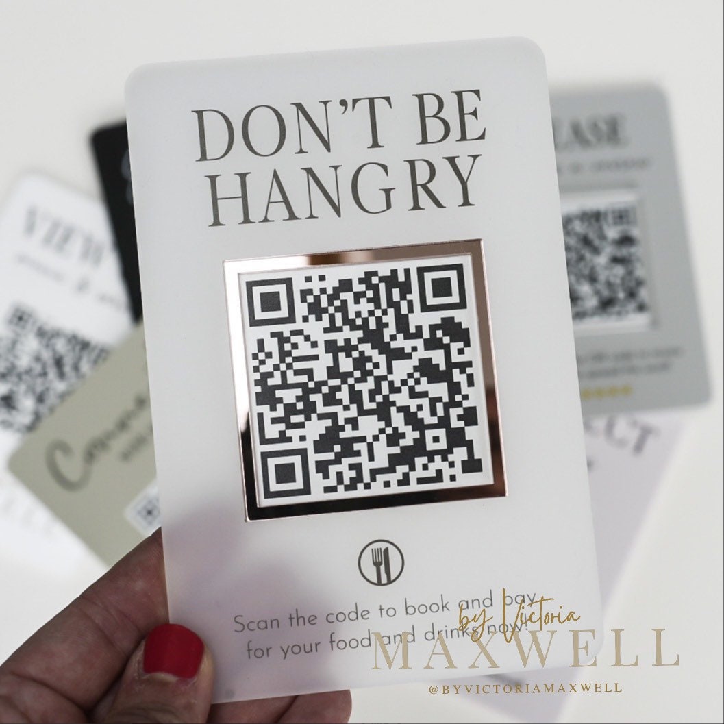 Mini QR Display Sign