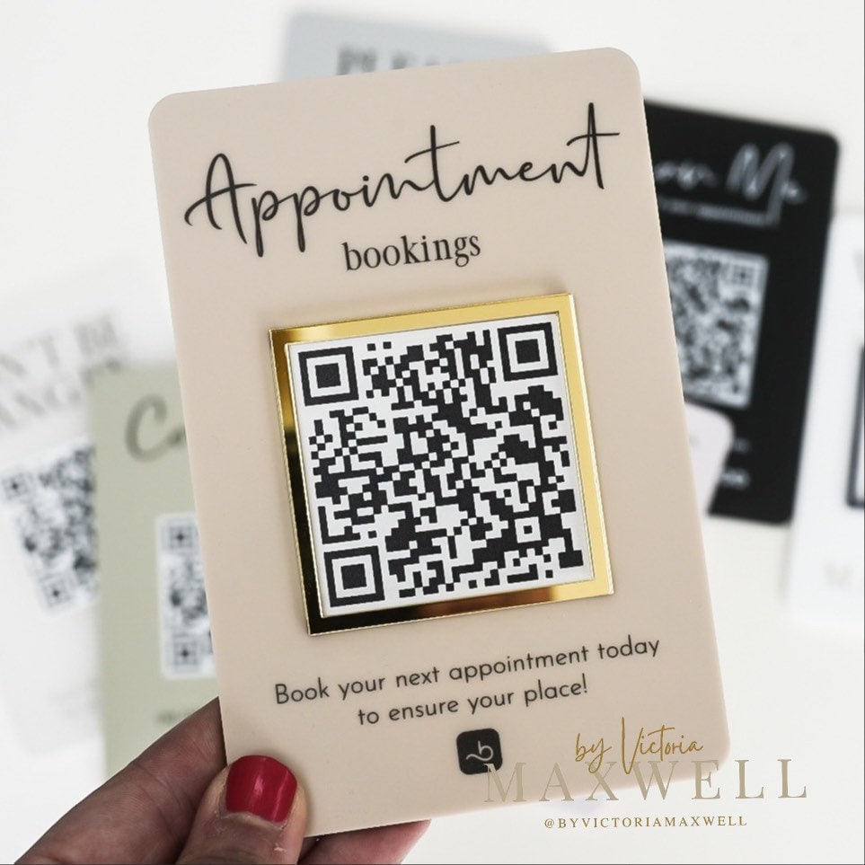Mini QR Display Sign