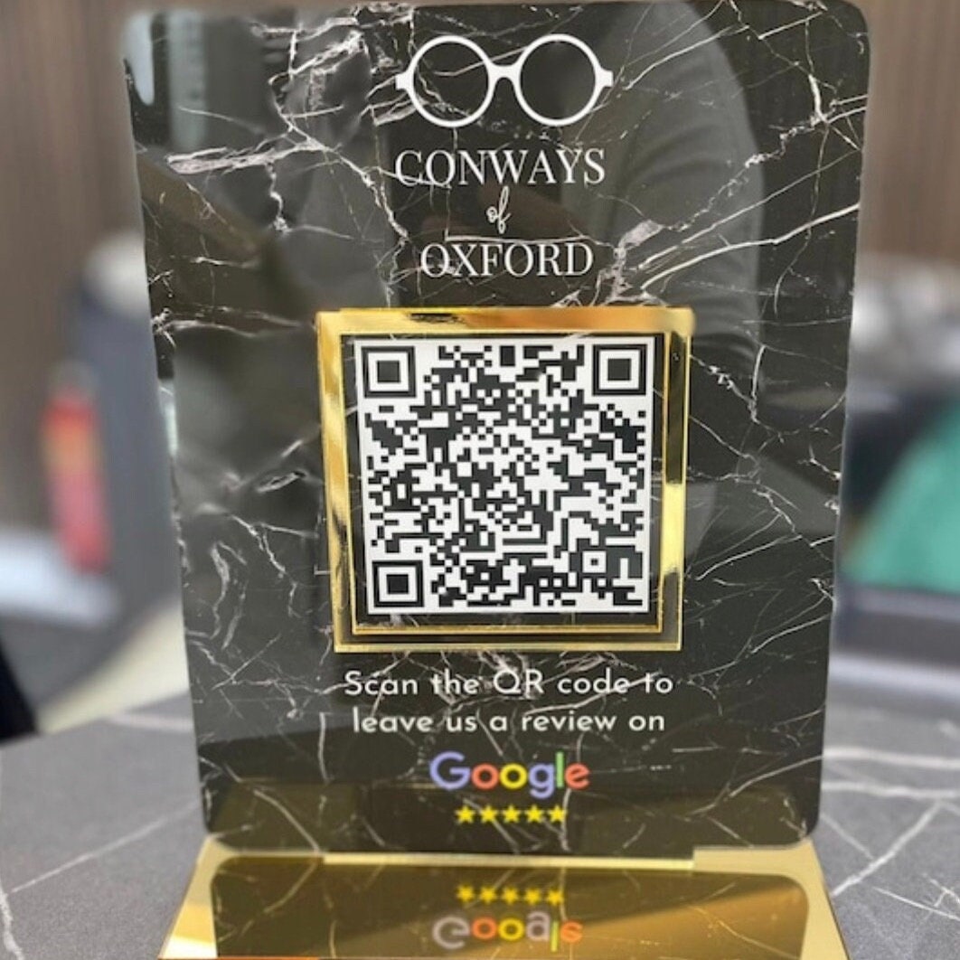 Business Review Link or Social Media QR Code | Salon Sign | Beauty Sign | Hairdressers Beautician Sign | Barcode Scan