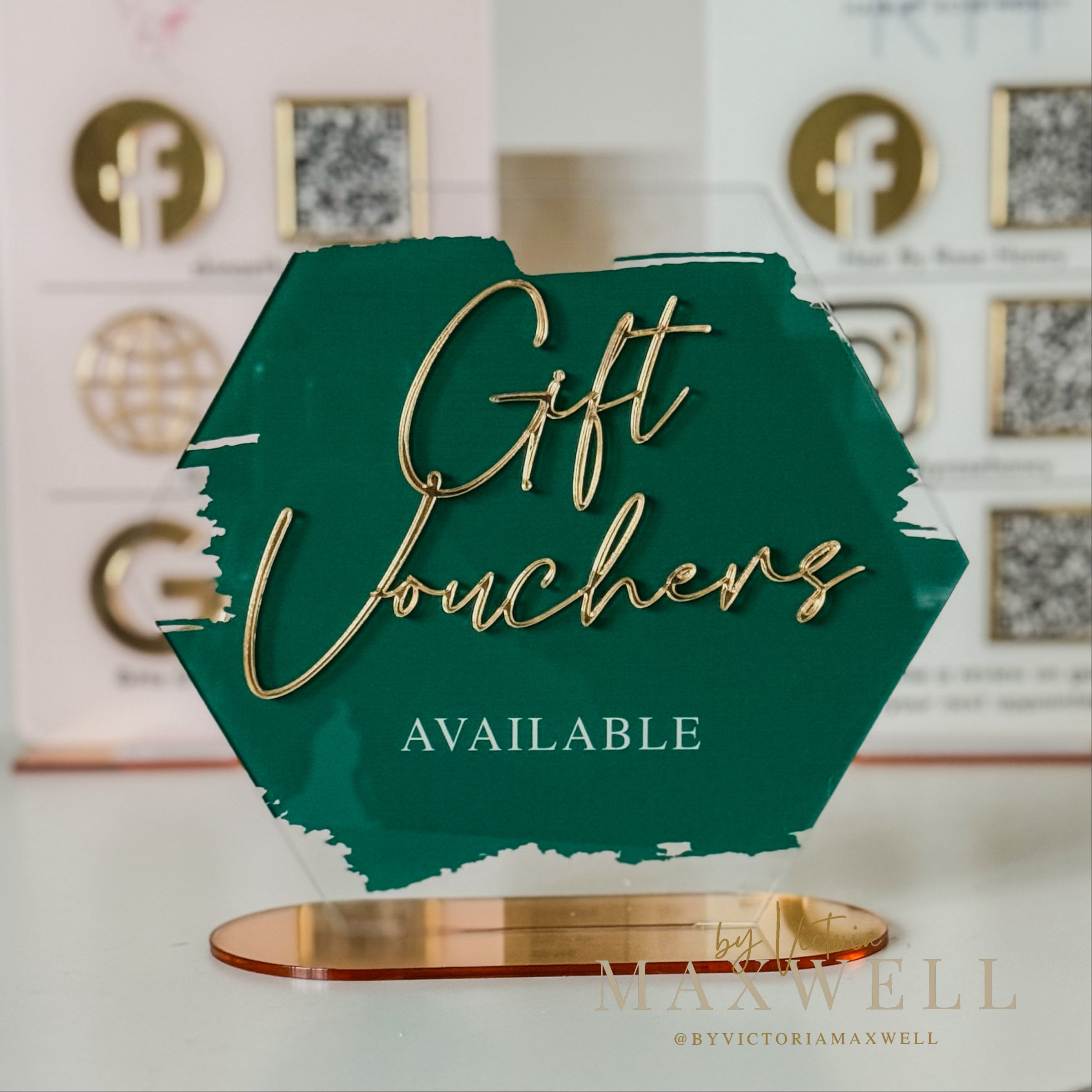 Gift Vouchers Available Store Shop Sign