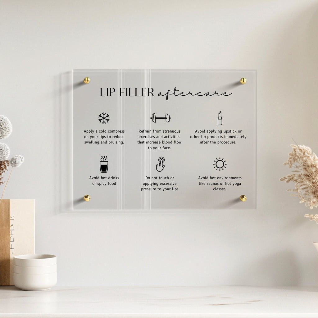 Custom Tattoo Studio Aftercare Sign, Personalised Beauty Salon Shop Sign, Beautician Therapist Print, QR Code Office, Reception, Door