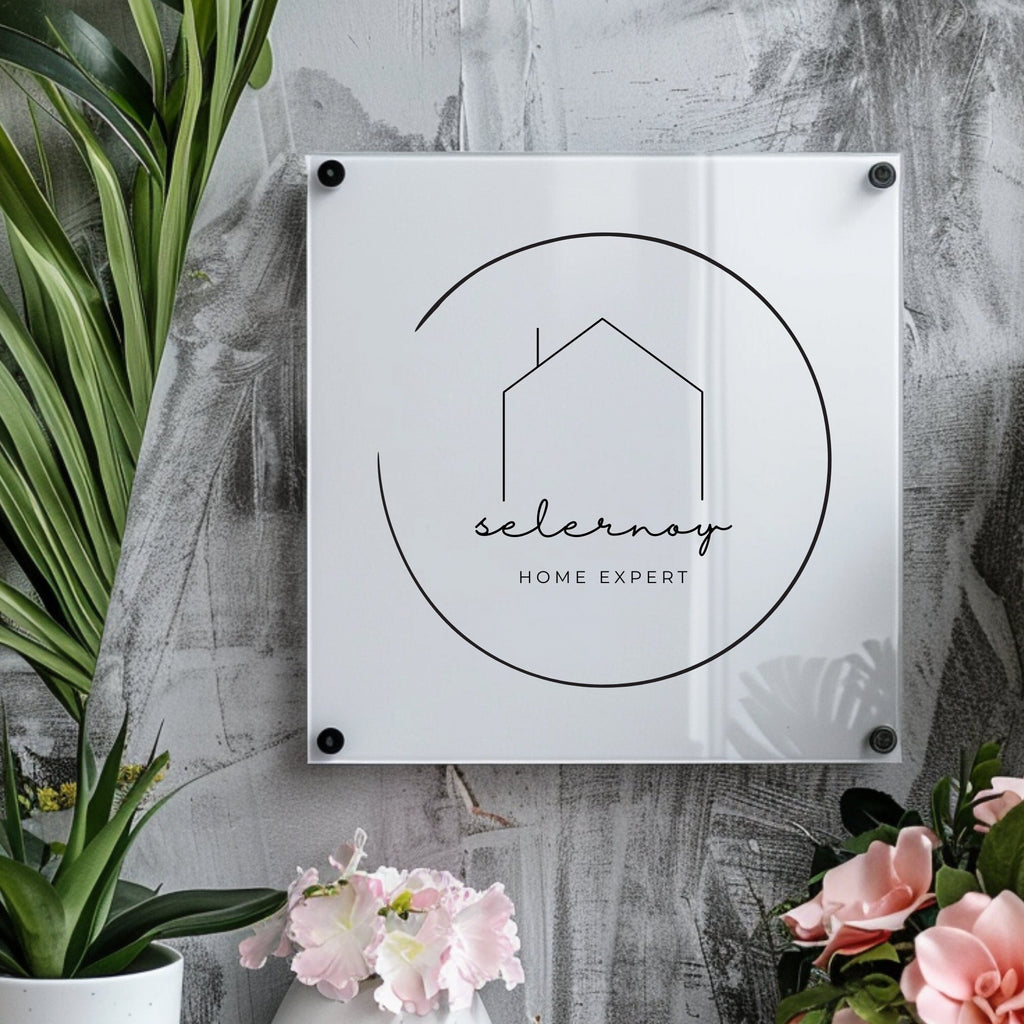 Acrylic Sign, Business Logo Sign, Wall Mounted Office Sign, Custom Shop Board