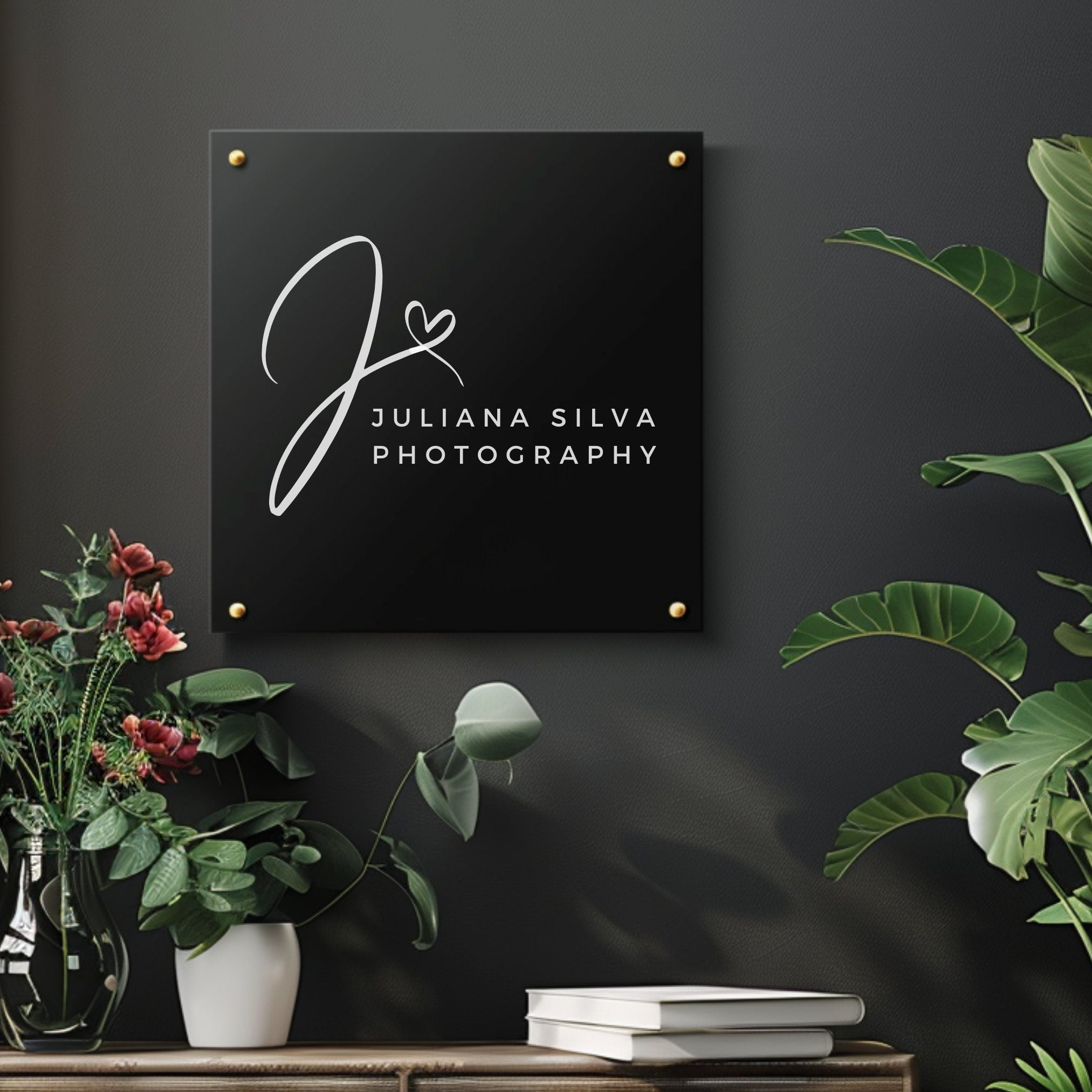 Personalised Acrylic Sign, Business logo Plaque, Wall Mounted Sign, Modern Sign