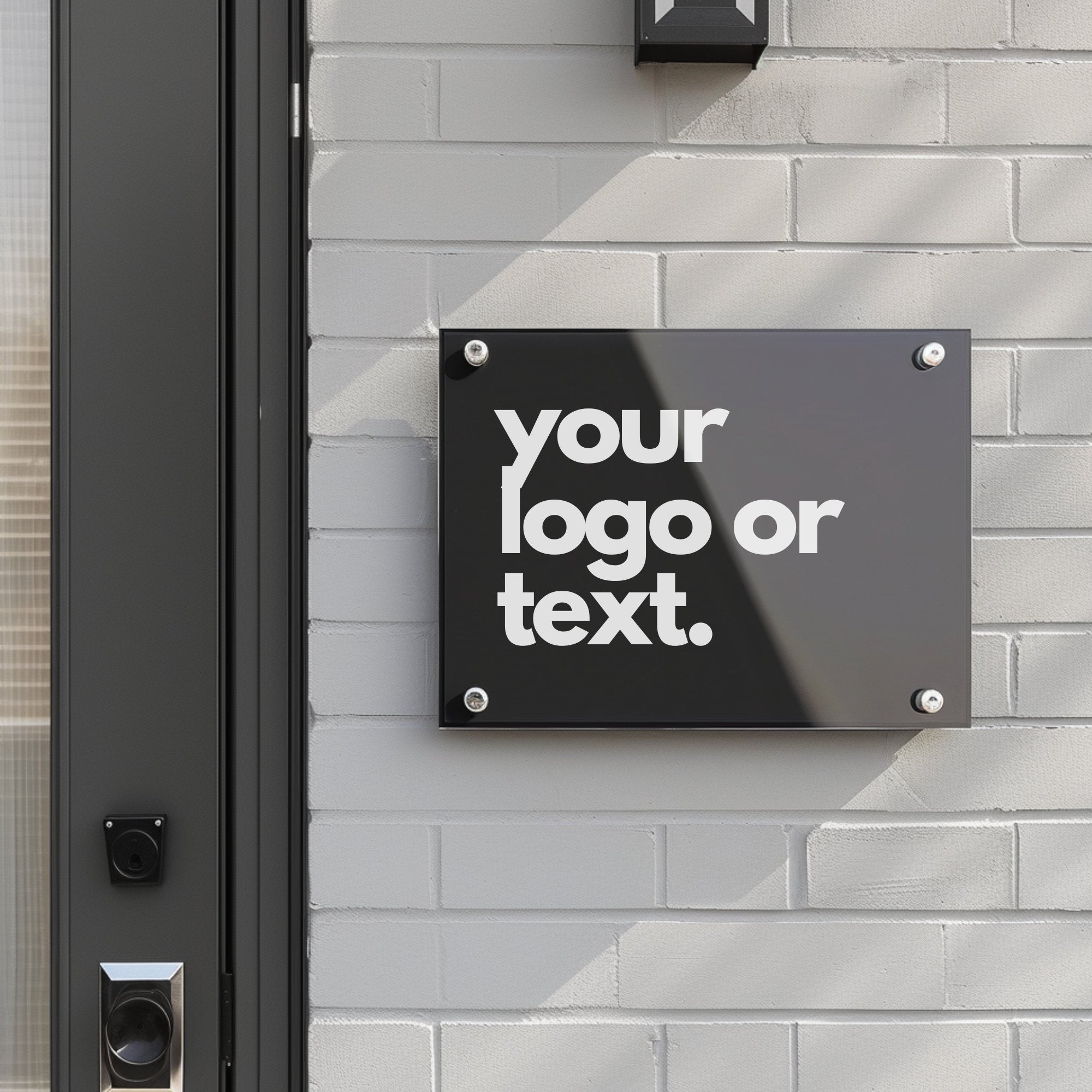 Personalised Acrylic Sign, Add Any Text or Logo