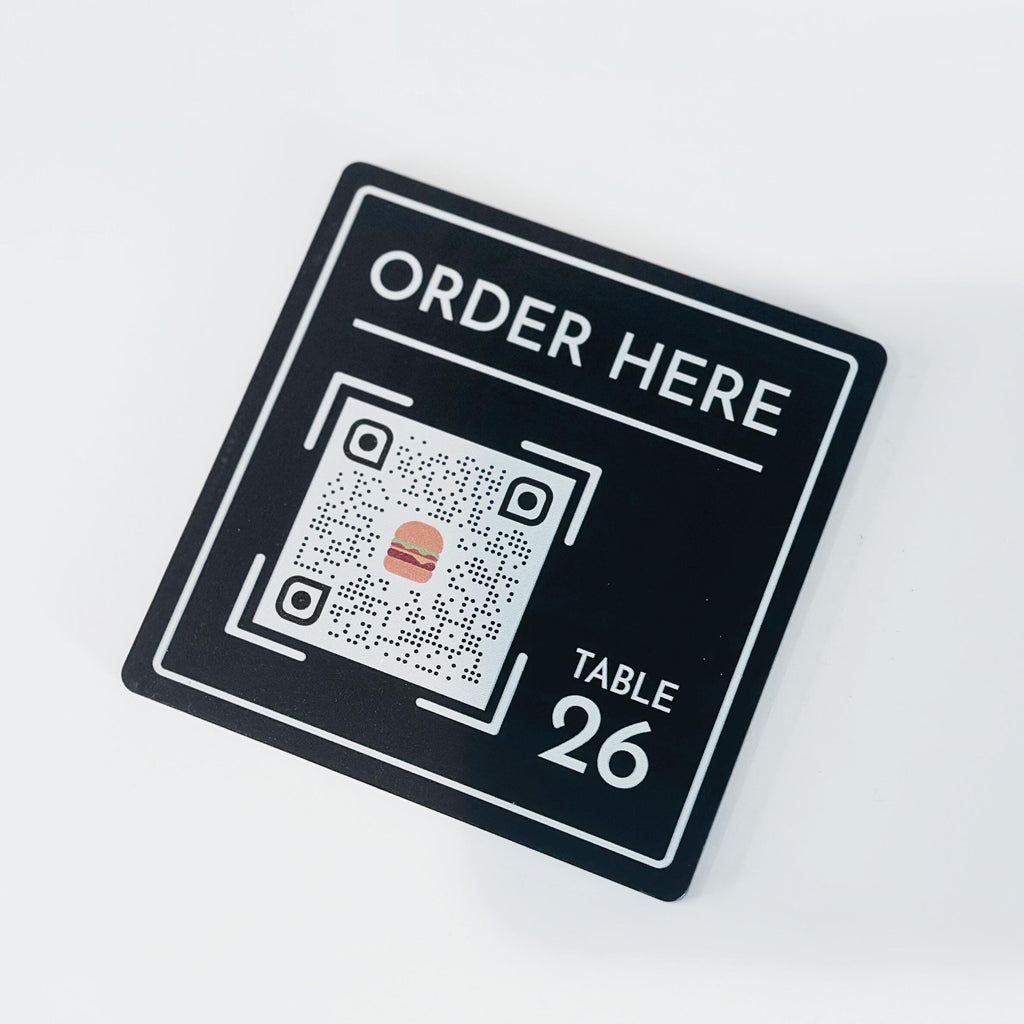 QR Code Sign | Table Order Menu Qr Code  Plaque | Order Food Qr Code | Hotel Room Service Sign | Restaurant Menu Design | Service Point Scan Code