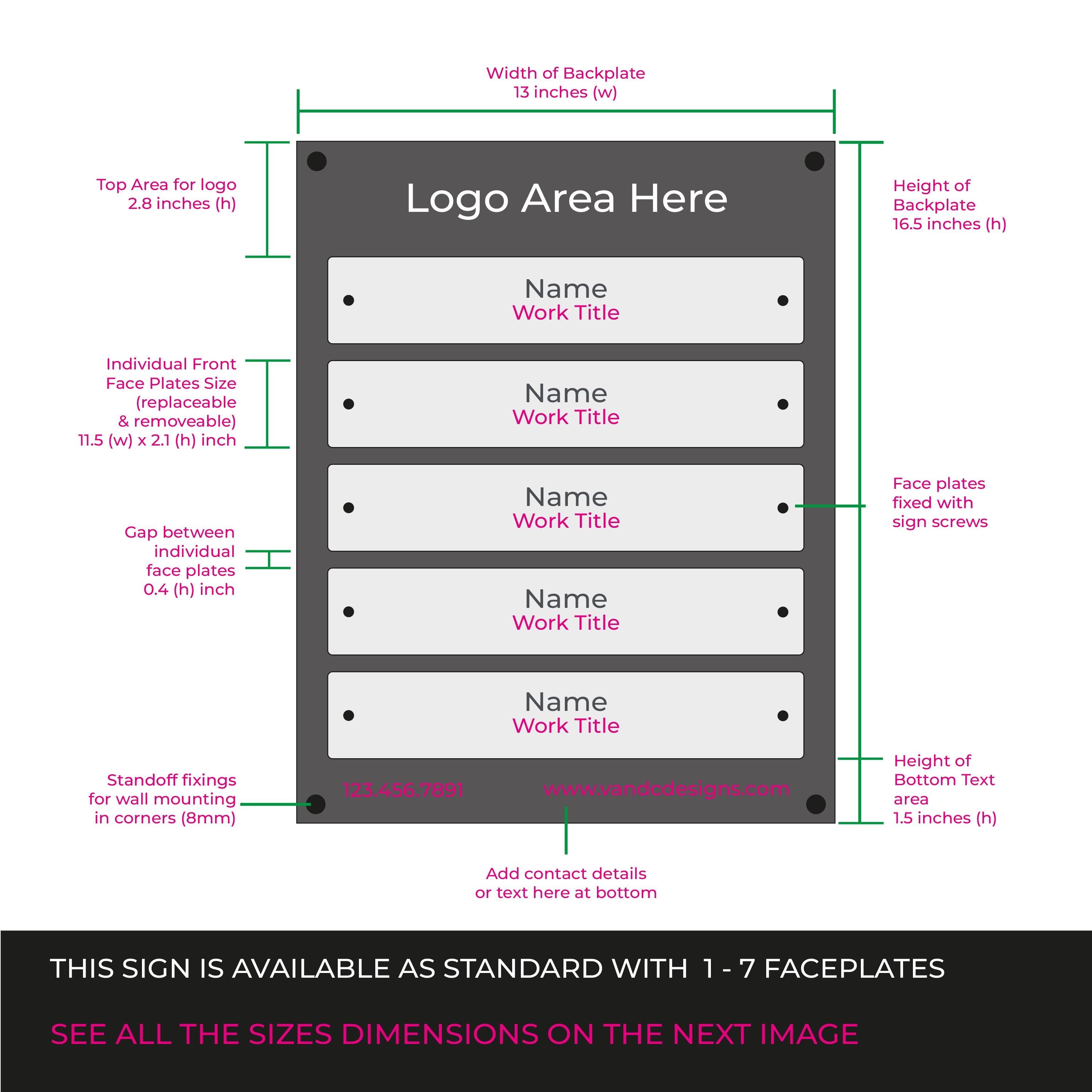 Acrylic Building Directory Sign | Business Registry Sign | Business Logo Sign | Office Suite Signage | Hotel Wayfinding Notice