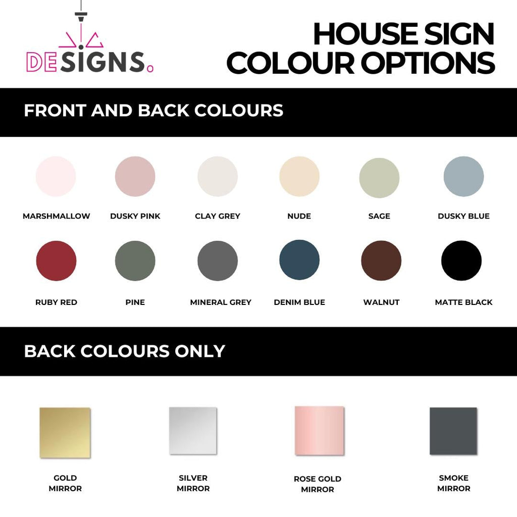 Modern Rose Gold Acrylic House Number Sign: Marble Accent Door Plaque