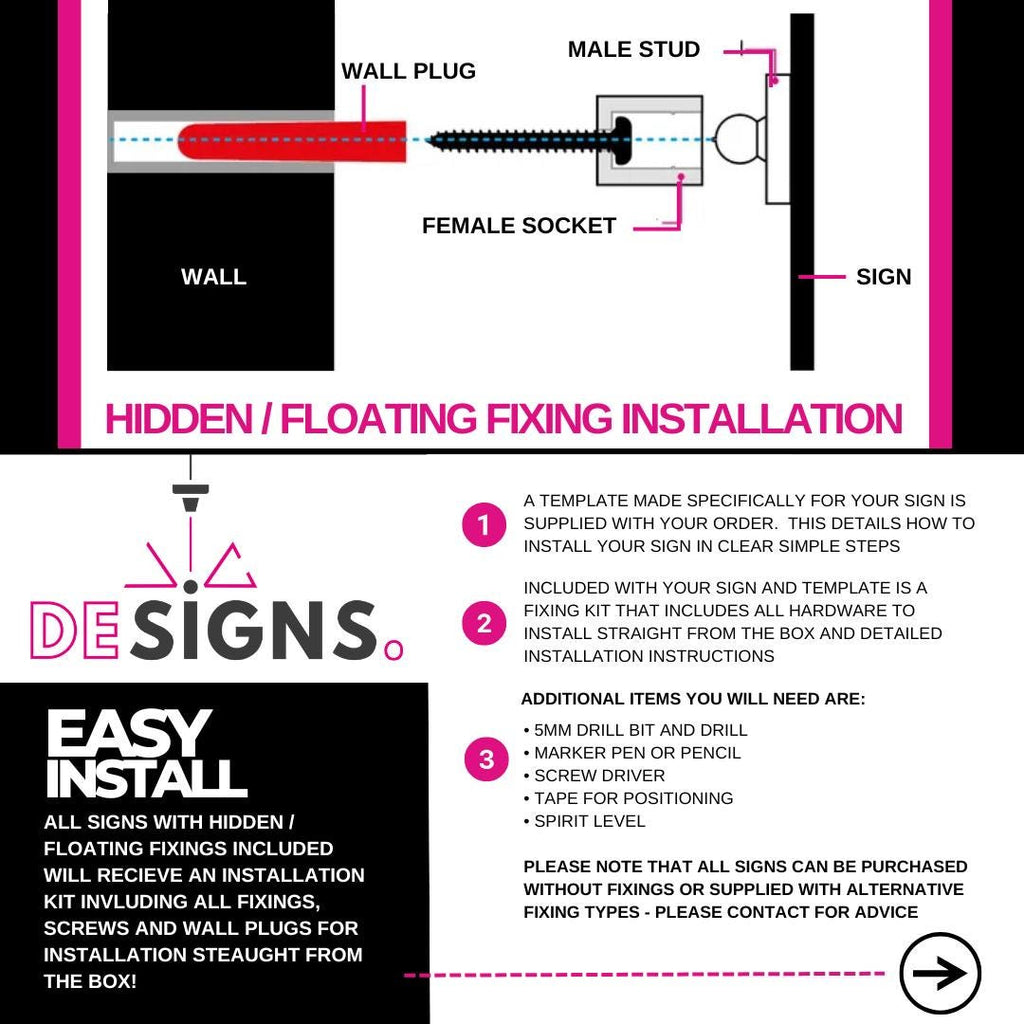 Modern Acrylic House Number Sign: Mirror Accent, Easy Install