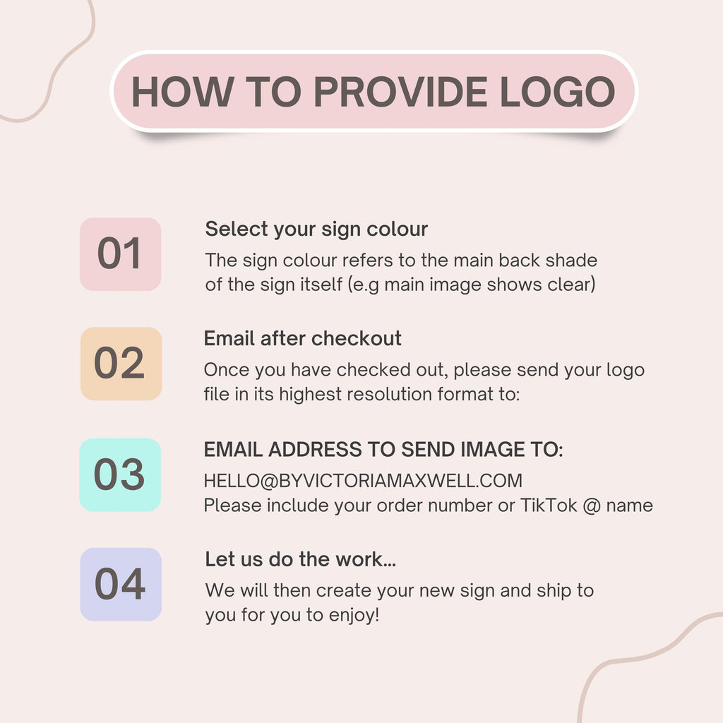 Round Logo Desktop Business Sign Plaque | Desk Name Plate | Reception Desk Sign