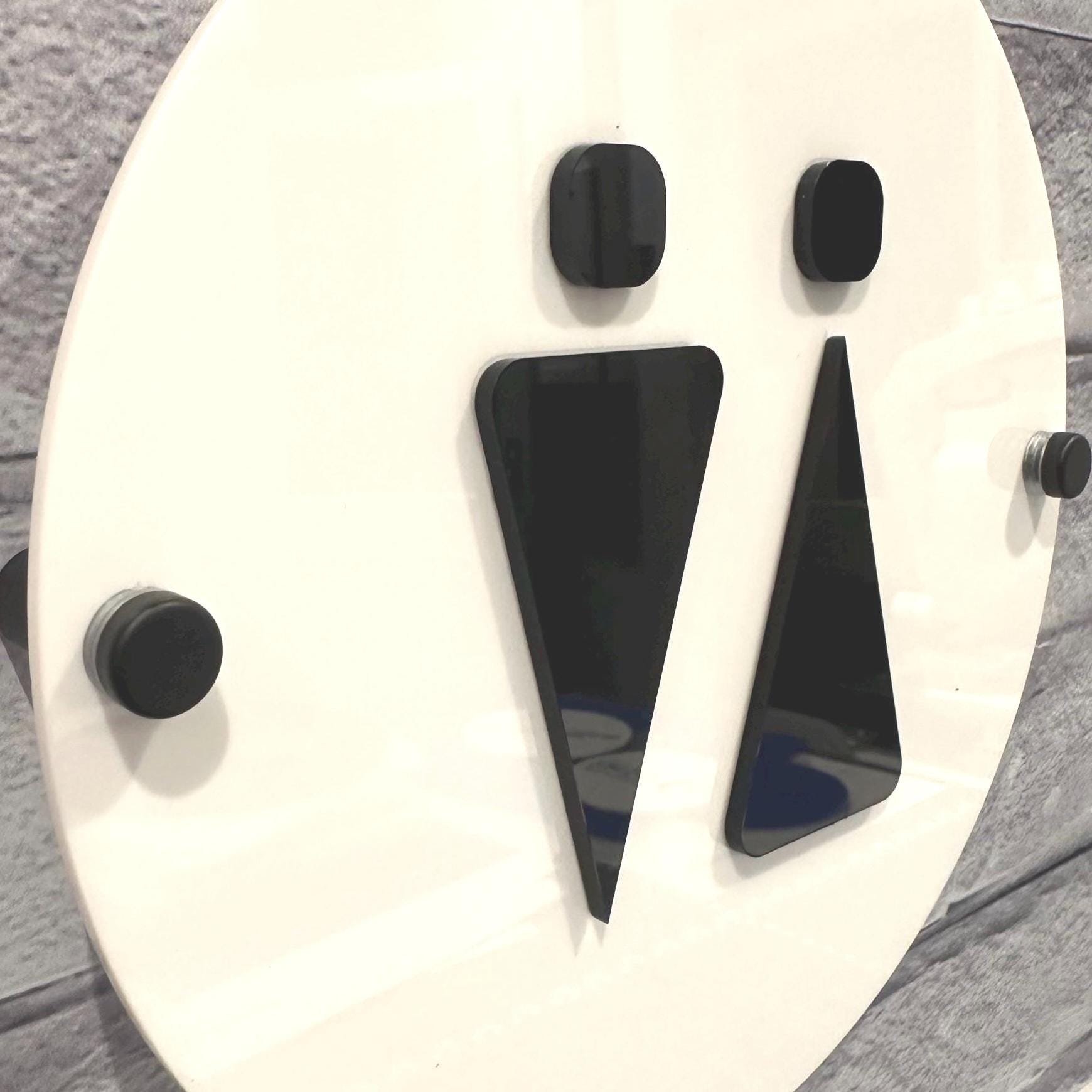 Modern 3D Wall-Mounted WC Toilet Door Sign | Male, Female & Disabled Icons | Public Space Office Building Signage