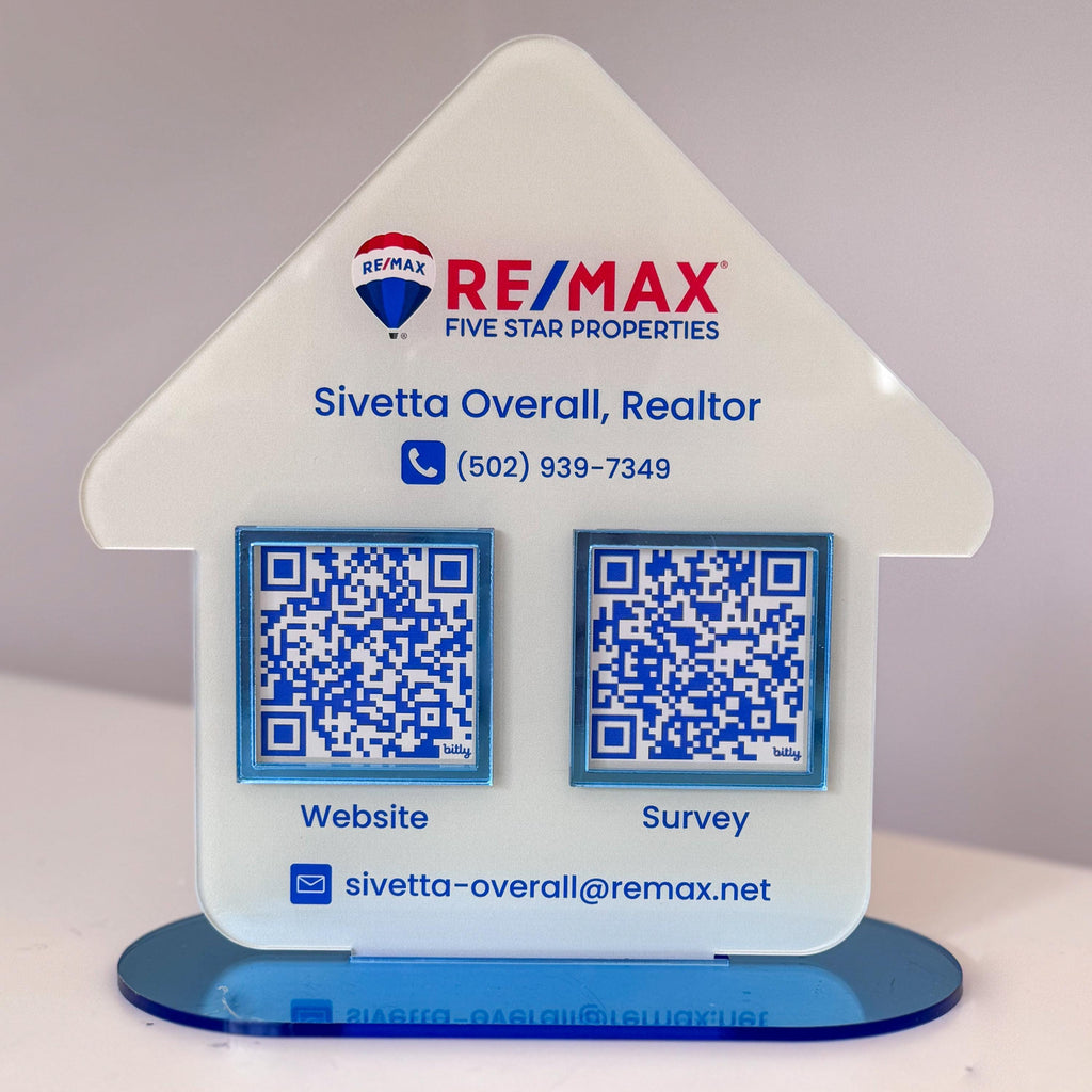 Realtor QR Code Sign | VCard Contact QR Code | Real Estate Open House Sign | Marketing Promotion Sign