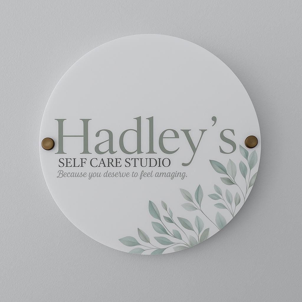Personalised Acrylic Sign Custom Logo or Any Text Printed Circle Oval QR Code Plaque House Number Sign Printed Logo Address Signage