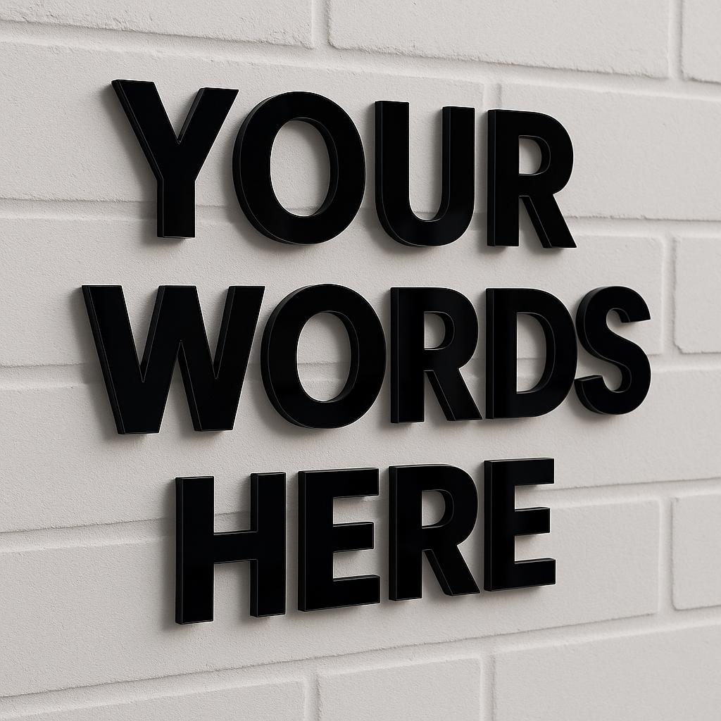 Custom Acrylic Letters for Wall – Nursery Name Sign, Salon Sign, Mirrored Acrylic Wall Decor, Personalised Name Letters