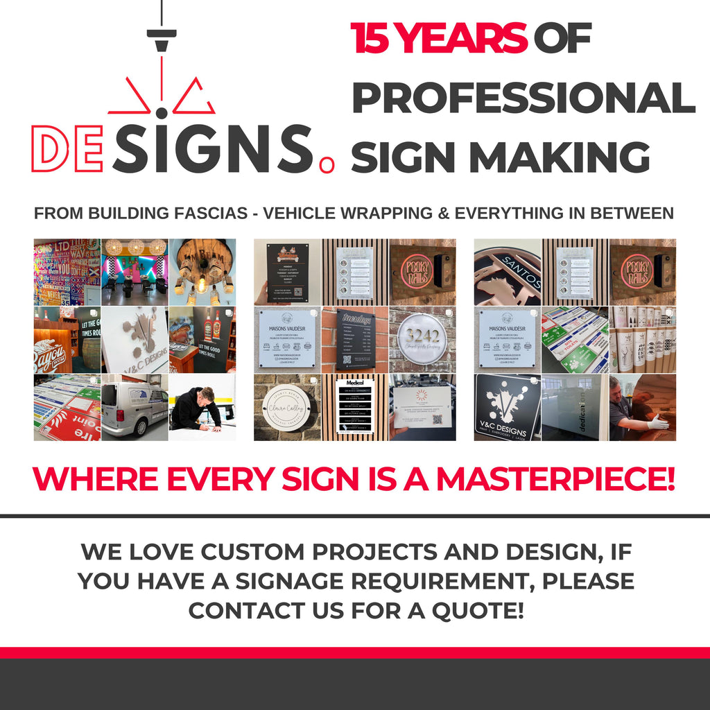 Personalised Acrylic Sign, Business Opening Times, Company Logo Plaque, Floating Perspex for Office, Reception, Storefont, Door