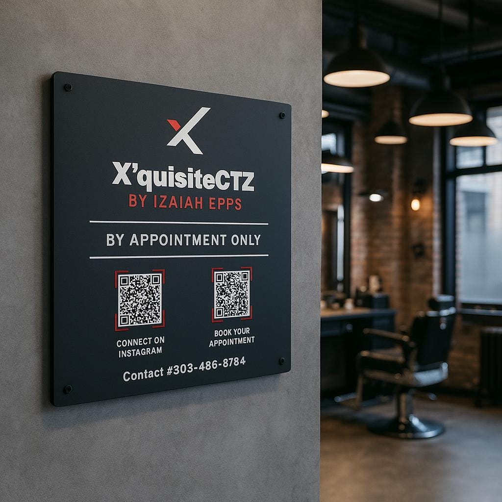Acrylic Sign, Business Logo Sign, Wall Mounted QR Code Office Sign, Custom Shop Board