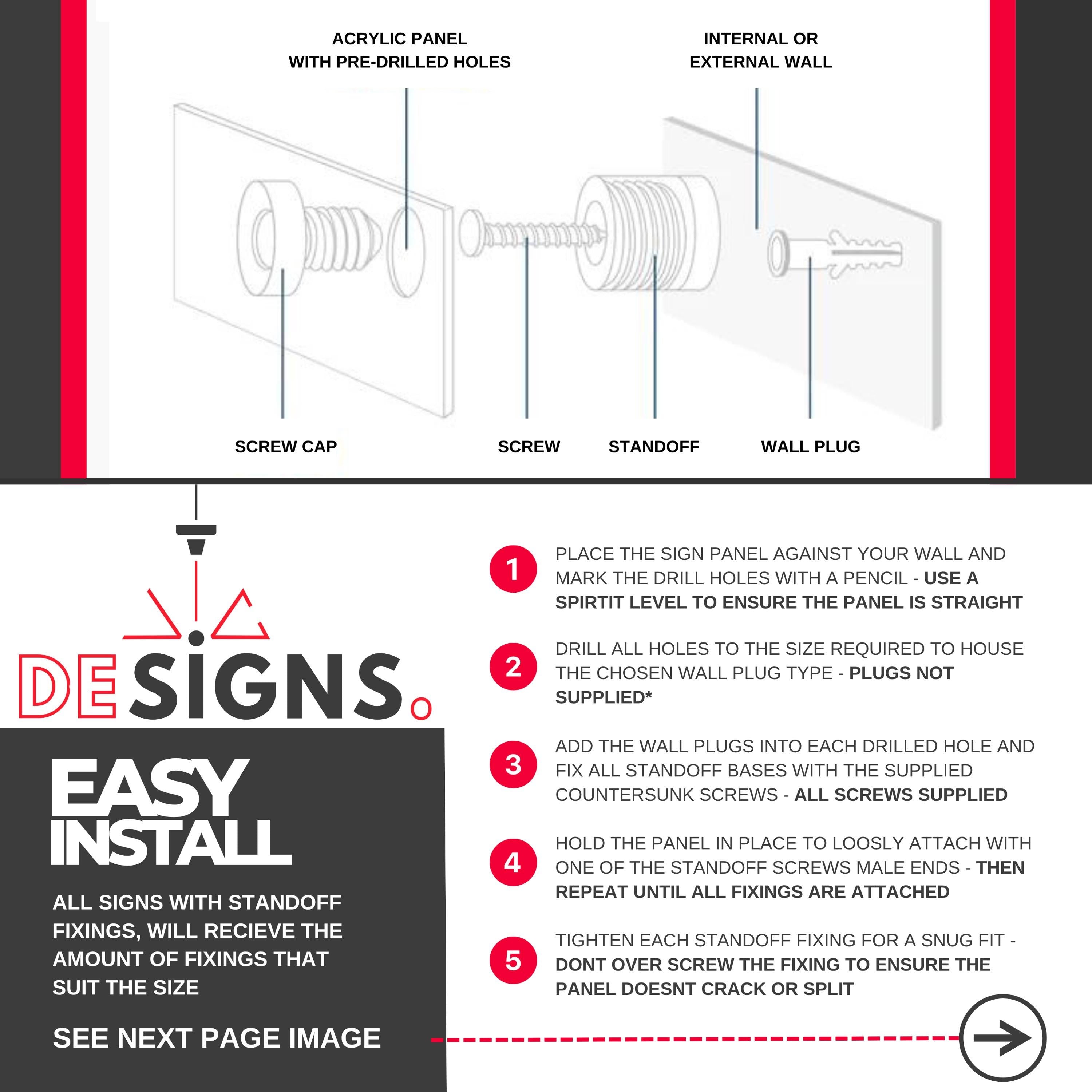 Acrylic Building Directory Sign | Business Registry Sign | Business Logo Sign | Office Suite Signage | Hotel Wayfinding Notice