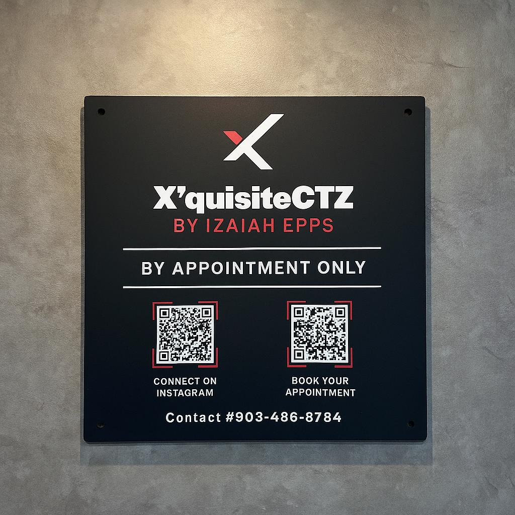 Acrylic Sign, Business Logo Sign, Wall Mounted QR Code Office Sign, Custom Shop Board