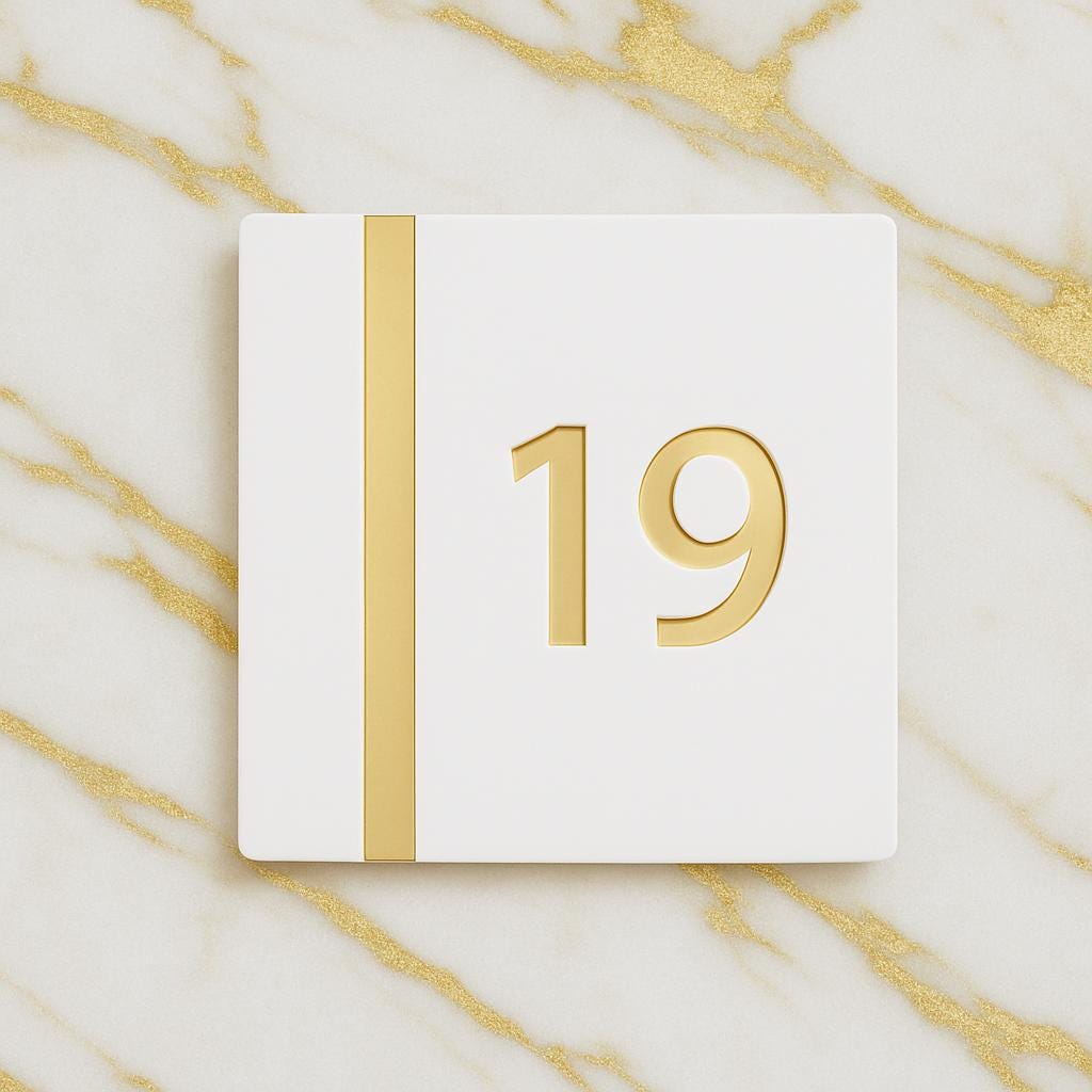 Personalised white House Number Sign, Gold Mirror Acrylic Sign, House Sign, Gold House Sign