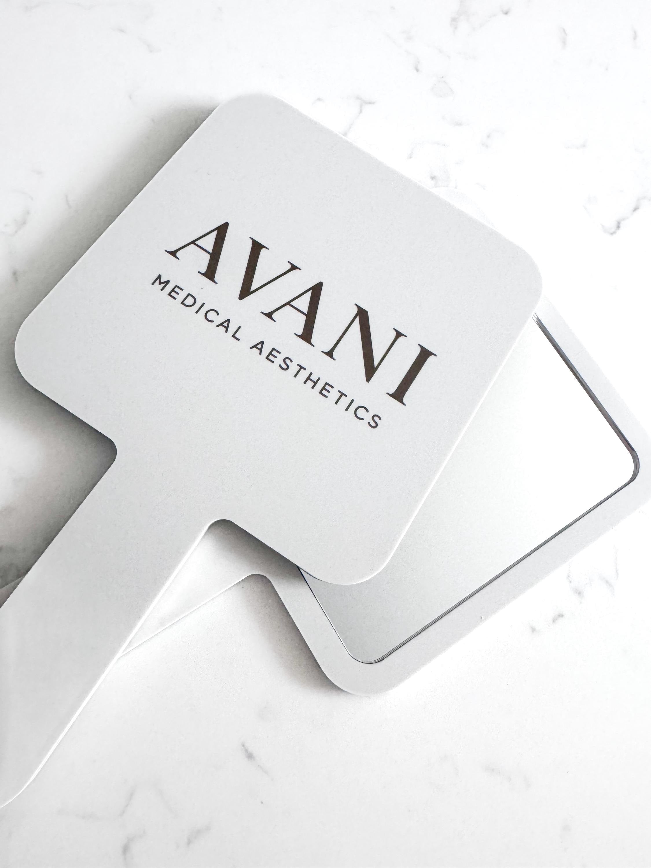 Personalized Handheld Mirror with Custom Logo – Custom Salon Mirror for Makeup Artists, Lash Technicians, Hair Stylists & Beauty MUA