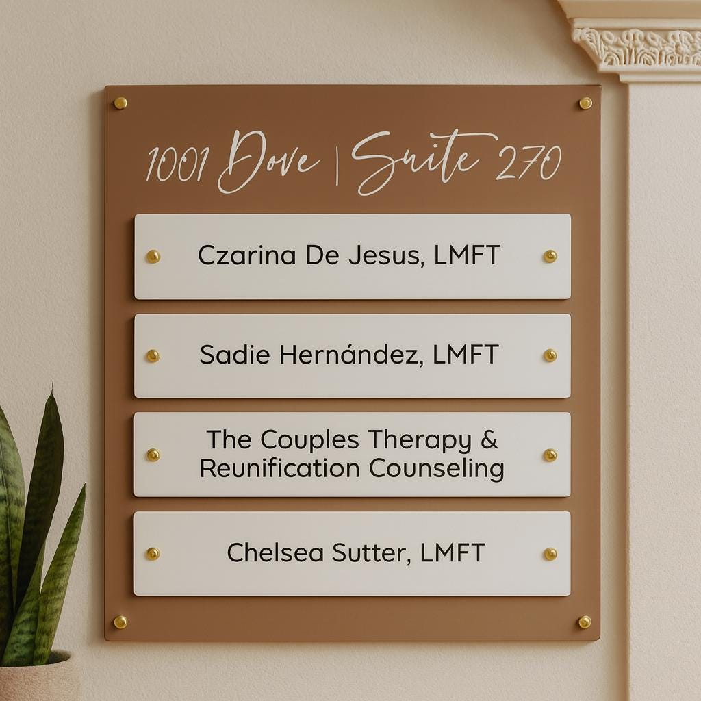 Acrylic Building Registry Sign | Business Directory Sign | Business Logo Sign | Office Suite Signage | Hotel Wayfinding Notice
