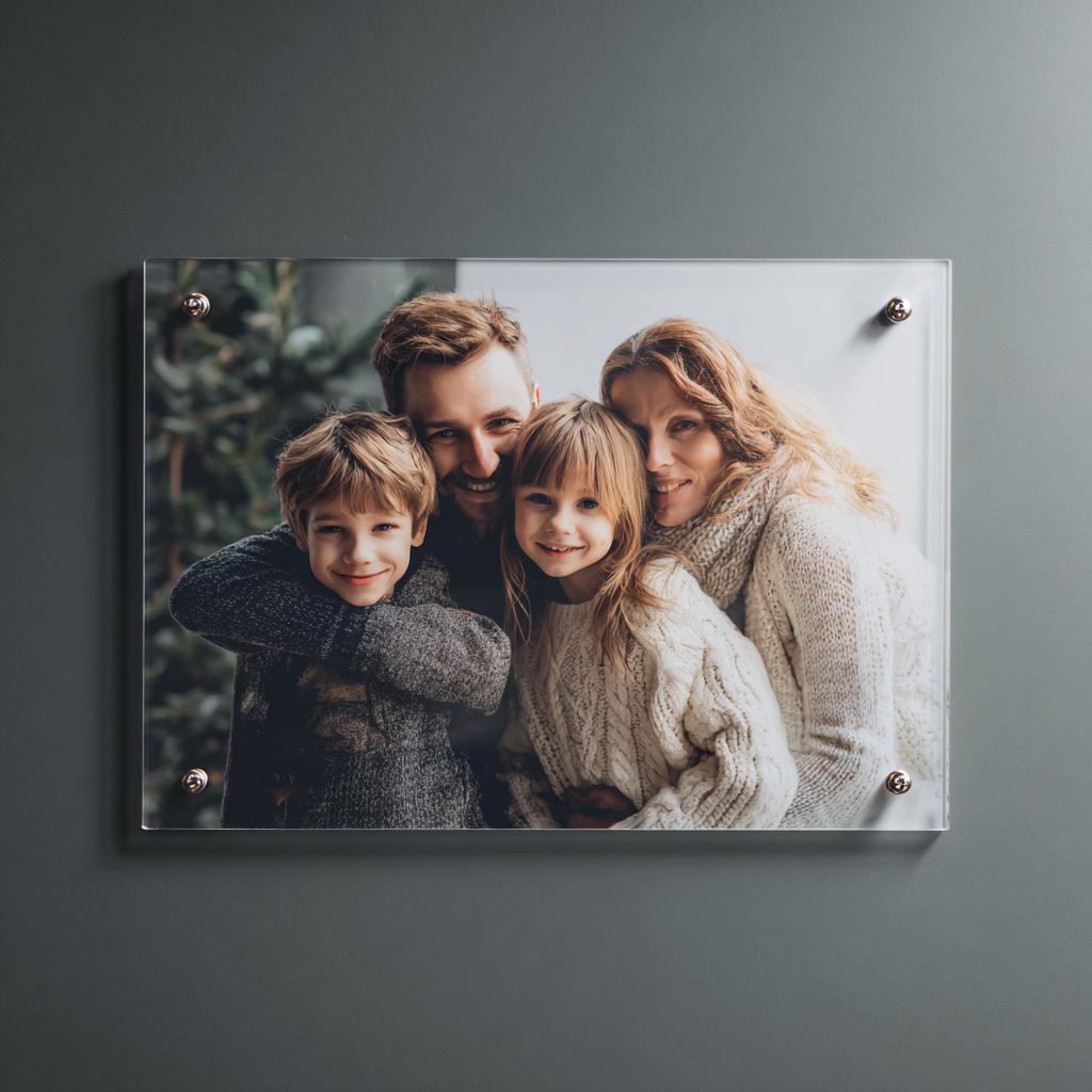 print own acrylic photo. photo gift present, Xmas gift idea, Christmas present for family