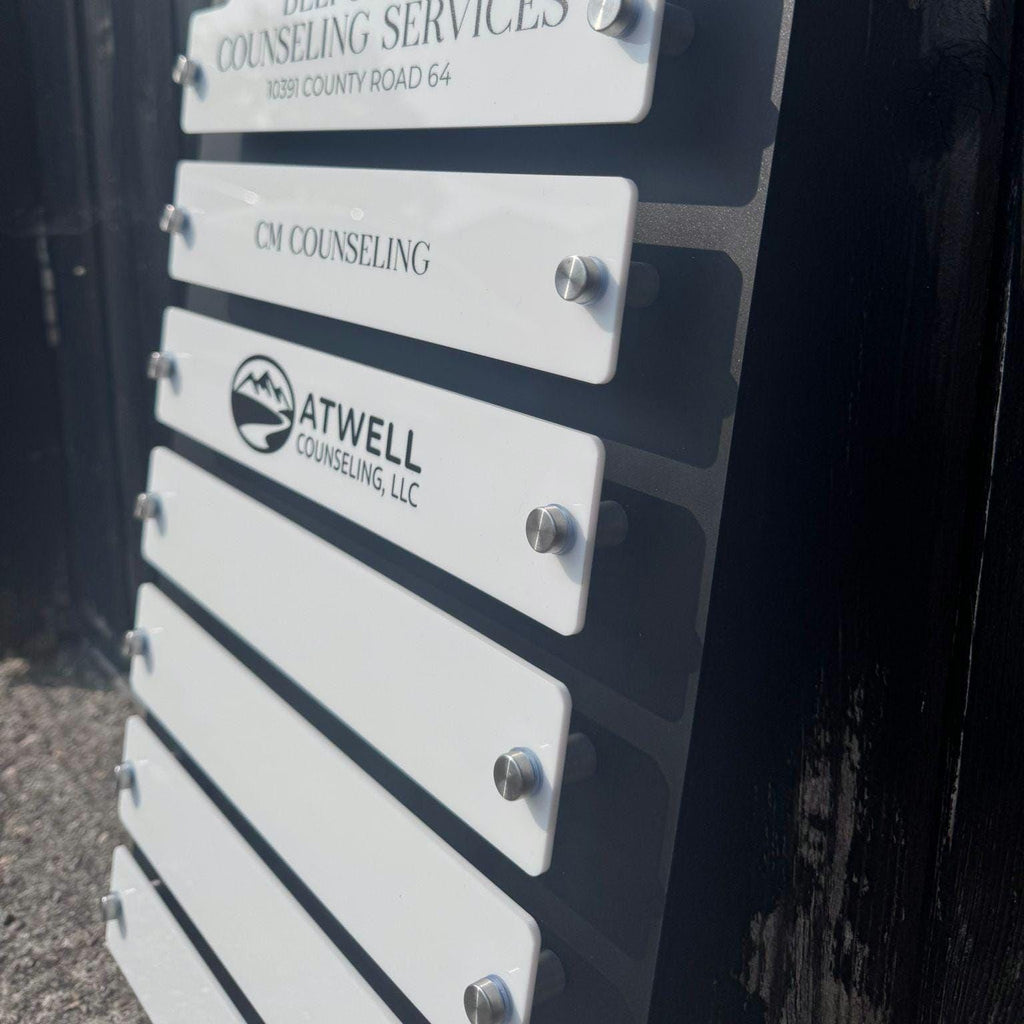 Custom Building Directory Sign | Business Wayfinding Board | Doctors Practice Staff Sign | Office Wall Plaque | Door Suite Location Signage