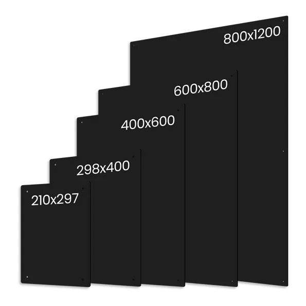 Frameless café specials board display